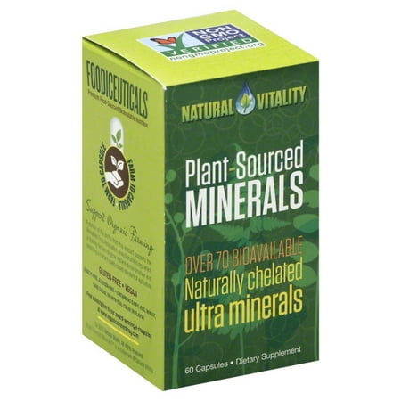 Natural Vitality Plant-Sourced Minerals, 60.0 CT