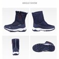 thumbnail image 2 of Snow Boots For Men Women Waterproof Insulated Anti-Slip Warm Winter Shoes Lightweight Faux Fur Lined Frosty Warm Outdoor Boots Blue size 11, 2 of 4