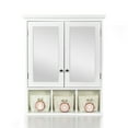thumbnail image 2 of Wall Mounted Bathroom Cabinet With Mirror, 2 Adjustable Shelf And Doors Waterproof Bathroom Medicine Cabinets, Mirror Storage Organizer, White, 2 of 8