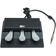 Triple Pedal for Keyboards & Midi Controllers, Stereo Jack Connection