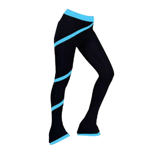 Pantalones largos de patinaje sobre hielo, disfraz de patinaje artístico, vestido de patinadora de forro cálido, pantalón XXL Zulema Pantalones de patinaje artístico sobre hielo