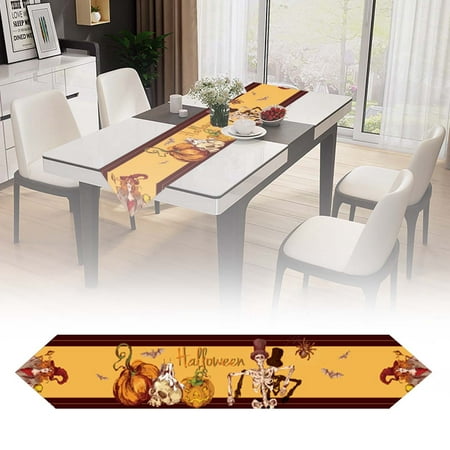 

Decoration Tablecloth Festival Pumpkin Party Gathering Table Flag Linen Table Flag 33*183cm Durable Washable Tablecloth Modern Decoration Table Cloth Oval Tablecloth Olive Table Cover Folding Table