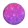 thumbnail image 2 of Easygdp Pink Purple Glitter Wheel Sun Guard, Spare Tire Cover,Universal Trailer Suv Truck Camper Travel,Easy To Install And Remove -15 Inch, 2 of 9