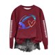 thumbnail image 2 of Ailaofu Womens Long Sleeve Shirt Pullover Tops, Loose Casual Crewneck T-Shirt Lightweight Sweatshirt, 2 of 3