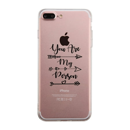 You My Person-Left iPhone 7 Plus Clear Case Gifts For Best