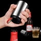 thumbnail image 3 of 1 abridor automático de botellas de empuje hacia abajo de acero inoxidable, sin daños, tapa de botella rápida para abrir, tapa de botella portátil pequeña, 3 of 4