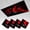 Color 1, variant on 4 Pack Magnetic Ceiling Light Covers 2 x 4 Feet, Abstract Red Geometric Lines Futuristic Light Shades & Filters for Office Classroom Drop Ceiling Flat Panel Lights