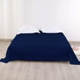 thumbnail image 2 of Yarns of Cotton Premium Hotel Quality 1-Piece Flat Sheet, Luxury and Softest 600 Thread Count Egyptian Quality Bedding Flat Sheet, Wrinkle-Free, Stain-Resistant, Navy Blue, Twin, Pack of 12, 2 of 5