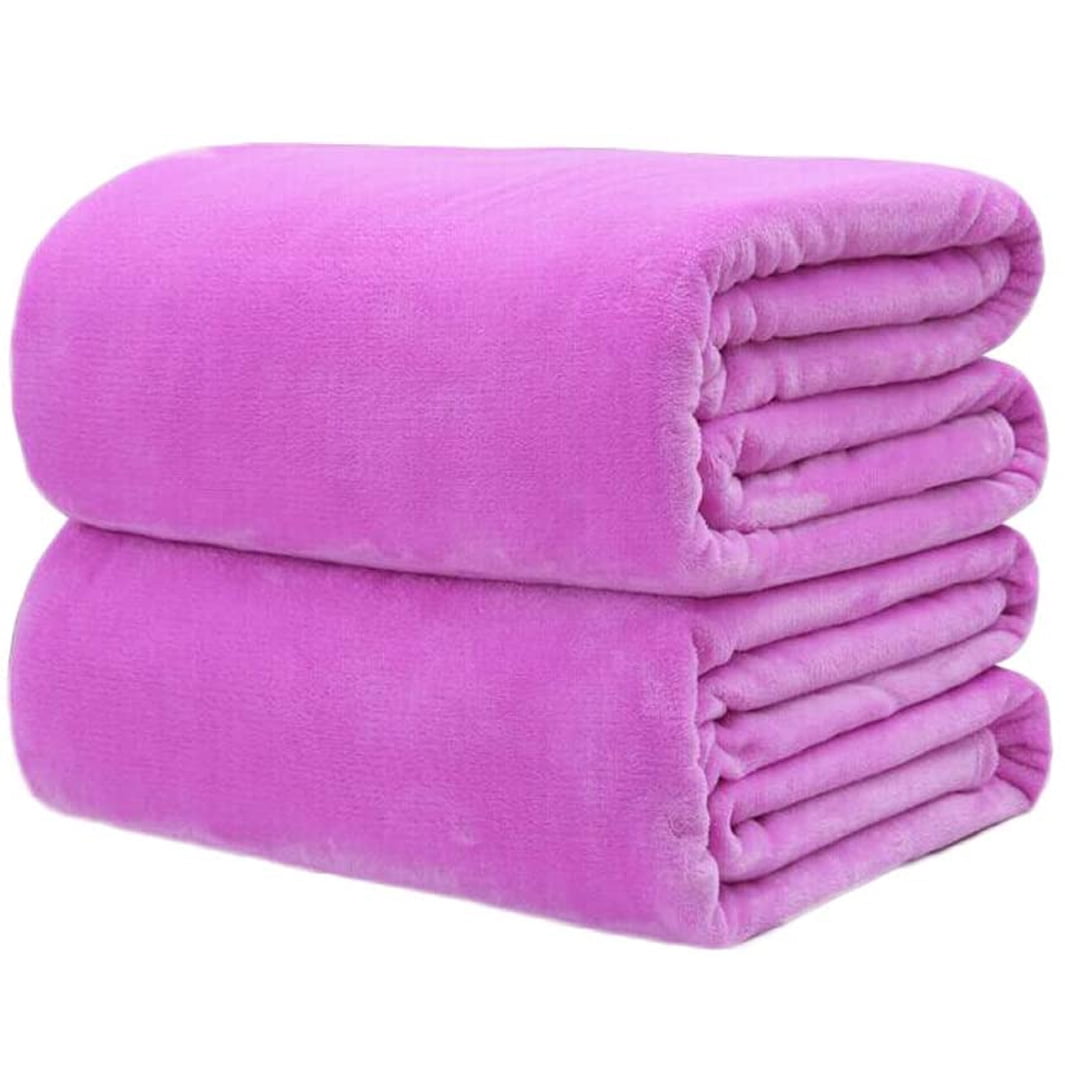 Kuriozud Blanket Breathable Winter Sheets Soft Comfort Solid Color