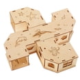thumbnail image 1 of ColoMX Laberinto de túnel de hámster de madera, juguete de laberinto para hámster, juguete para hacer ejercicio para mascotas, 1 of 7