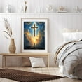 thumbnail image 6 of Diamond Art Kit for Adults, Radiant Cross Person Sunset Clouds Diamond Painting for Adults Beginners, DIY Diamond Art Painting Kits, 5D Diamond Painting Crafts for Home Decor 12x16 Frameless, 6 of 7