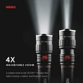 thumbnail image 6 of NEBO SLYDE+ Tactical LED Flashlight, Powerful 400-Lumen Bright Camping Flashlight with Slide-To-Reveal Work Light, Red Hazard Light & Magnetic Base, 6 of 7