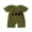 Army Green, variant on BemeyourBBs Newborn Baby Boys Summer Clothes Infant Baby Boy One Piece Waffle Romper Outfit Casual Tractor Embroidery Short Sleeve Romper Jumpsuit Playsuit