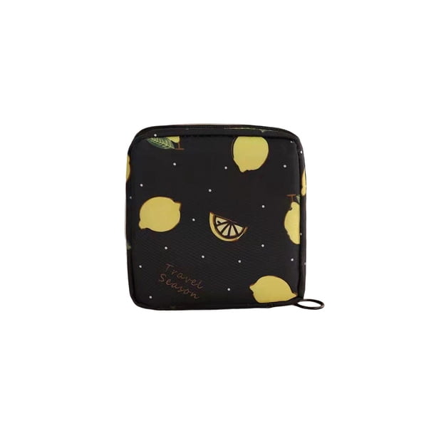 Toystoory Bolsa de almacenamiento de gran capacidad para servilletas sanitarias, bolsas ligeras para llevar, tienda de paquetes, tampones para mujeres, Almacenamiento y organización del hogar Negro Toystoory HA077991-04
