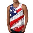 thumbnail image 1 of Tanques para Hombre para el Verano Solto Chaleco Impresión Deportivo Cuello Redondo, Casual, 1 of 7