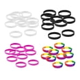 thumbnail image 1 of 40 piezas de pulseras de goma de moda Yuyangstore Pulsera de silicona en blanco, 1 of 8