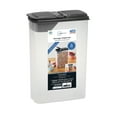 thumbnail image 7 of Mainstays Plastic Small Cereal Dispenser, Clear, Gray Lid, 16-Cups, Single, 7.25" x 4" x 11.25", Made for Pantry Organization and Food Storage, 7 of 7