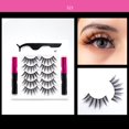 thumbnail image 1 of Juego de pestañas magnéticas, 3/5 pares, pestañas postizas magnéticas de larga duración, delineador de ojos con pinzas, Kit de maquillaje de pestañas gruesas de volumen hola suerte  unisex, 1 of 2