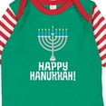 thumbnail image 4 of Inktastic Happy Hanukkah Menorah Boys or Girls Long Sleeve Baby Bodysuit, 4 of 5