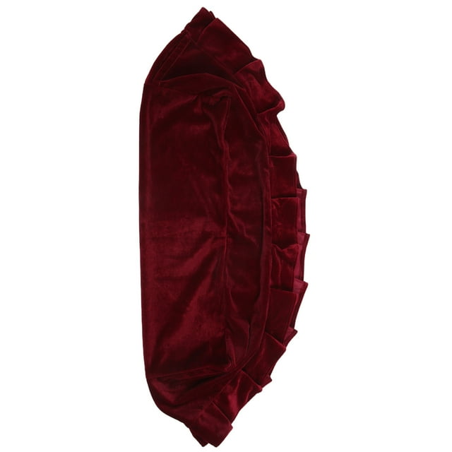 Housse de Banc, Protection Complète Housse de Tabouret de Piano Dentelle Décorée Résistante à la Saleté pour Bancs de Clavier pour Pianos Sièges Simples Bordeaux, Marron