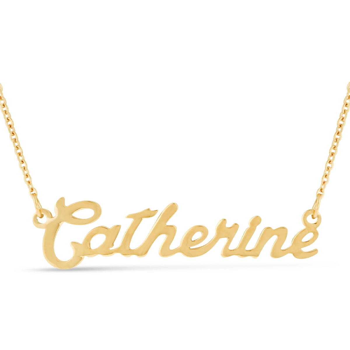 Cubic Zirconia Gold Tone Katherine Name Necklace Mothers Day Birthday Xmas 