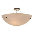 thumbnail image 2 of Meyda 145121 32 in. Cypola with Uplights Inverted Pendant, Oil Rubbed Bronze & White Alabaster, 2 of 5
