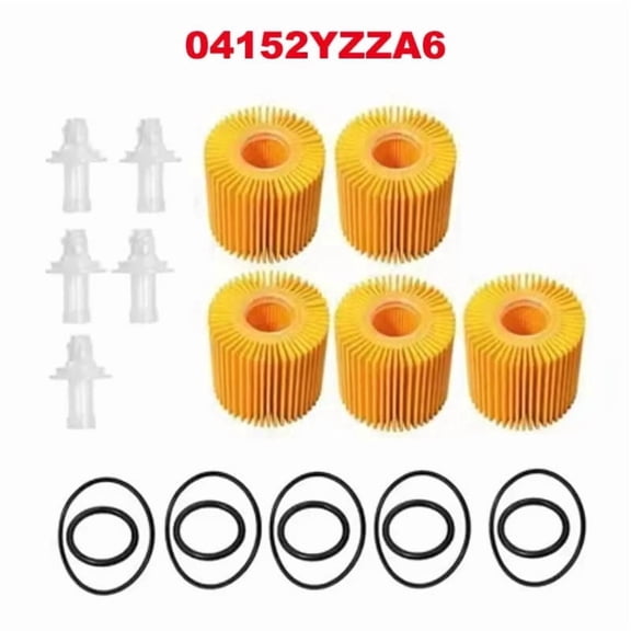 BOXAING 5-Pack Engine Oil Filter, Compatible with Toyota C-HR 2018-2019 2.0L, Corolla 1.8L, Prius 1.8L, Pontiac Vibe 2009-2010, Replaces 04152YZZA6