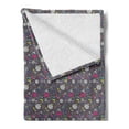 thumbnail image 2 of Party Soft Flannel Fleece Throw Blanket, Little Ornaments for Celebration Colorful Pieces Scattered Around, Cozy Plush for Indoor and Outdoor Use, 60" x 80", Multicolor, by Ambesonne, 2 of 5