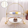 thumbnail image 4 of Abbracc European Fruit Plate Rack 2 Layer Cake Display Rack Lipstick, 4 of 9