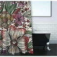 thumbnail image 3 of E by Design Zentangle Shower Curtain, 3 of 3