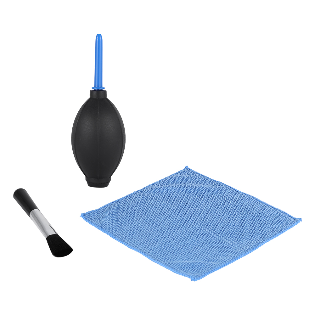 Camera Lens Screen Cleaning Dust Air Blower Cleaning Brush Cleaning Cloth Kit for DSLR Cameras Lens Cleaning Kit