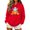 Red Sweatshirts, variant on Jsaierl Halloween Sweatshirts for Women Cute Ghost Graphic Pullover Hoodies Trendy Classic Long Sleeve Sweater Tops Halloween Costumes, Sizes S-2XL