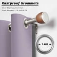 thumbnail image 2 of Outdoor Curtains for Patio Waterproof, Purple Solid Color Outdoor Privacy Panels Grommet, Aesthetics Contemporary Luxury Blackout Outside Curtains for Porch/Cabana/Pergola/Gazebo 54"x108", 1 Panel, 2 of 8