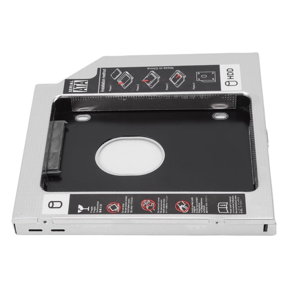 Hard Drive Caddy Tray, Easy To Install 5 Holes 2 Channel Protection Heat Dissipation To 2nd HDD SSD Enclosure For PC