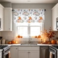 thumbnail image 6 of PYURTEP Fall Curtains, Pumpkin Maple Leaf Printed Short Curtain, Light‑Filtering Decorative Curtains for Kitchen Halloween Thanksgiving Decor, 6 of 7