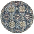thumbnail image 2 of Nourison Global Vintage Geometric Navy Multicolor 6' x ROUND Area Rug, (6' Round), 2 of 8