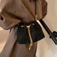 thumbnail image 5 of Hsqqdc Soft Suede Drawstring Bucket Crossbody Bag for Women, Casual Shoulder Handbag Purse, 5 of 7