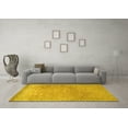 thumbnail image 3 of Ahgly Company Machine Washable Indoor Rectangle Persian Yellow Traditional Area Rugs, 8' x 10', 3 of 4