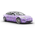 thumbnail image 6 of Rwraps Purple Abstract The Revolution Matte Vinyl Film Wrap 59in x 9ft Vinyl Vehicle Car Film Sheet, 6 of 9