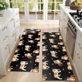 thumbnail image 4 of Kitchen Rugs Sets Of 2,Bulldog Dog and Footprints Anti Fatigue Kitchen Mat Rugs Non Slip Washable,Decorative Kitchen Floor Mats for Kitchen,Sink,Laundry,17"X47", 4 of 5