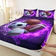 thumbnail image 4 of Erosebridal Rugby Sport Games Queen Sheet Sets,Soccer Basketball Lovers Bed Set For Kids Boys 4pcs, 4 of 6