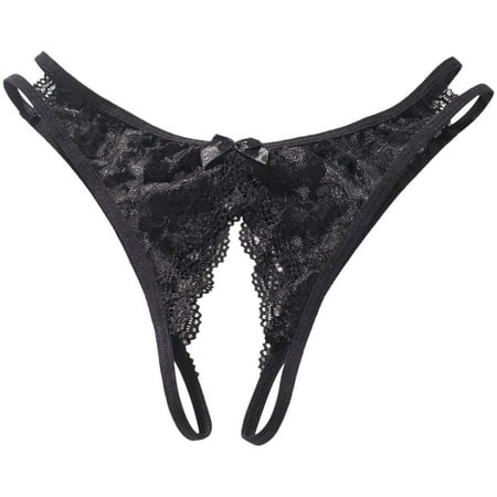 Mortilo Ladies Panties   Lace Underwear For Women Low Rise Panty Womans Clothing Women Gifts Black L