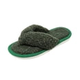 thumbnail image 2 of NexTorq Thong Slippers for Women Flip Flop Slippers House Slippers With Cozy Textured Fleece Upper Fuzzy Plush Lining Open Toe Comfortable Slip On Lightweight Indoor Bedroom Home Shoes Ladies, Green, 2 of 8