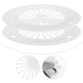 thumbnail image 6 of Paper Plates 10 Pcs BBQ Reusable Plastic Plate Holder Lightweight Round Plate Support for Picnic Barbecue Dinnerware Trays, 6 of 6