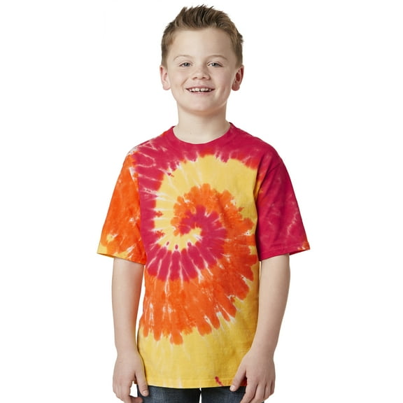 Kids Tie Dye T-shirt - Blaze Rainbow, Medium