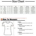 thumbnail image 3 of Summer Saving Wycnly Womens Tops Dressy Casual Beach Fashion Bohemian Ruffle Sleeve Lightweight Tunic Shirts Summer Short Sleeve Round Neck Tops Floral Print Blouse Beige XXL, 3 of 7