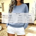 thumbnail image 6 of QATAINLAV Sweaters for Women Thin Long Sleeve Hollow Out Crewneck Cable Knit Pullover Jumper Tops Daily Work Office Tunic, 6 of 6