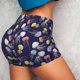 thumbnail image 4 of Balery Colorful Jellyfish Pantalones cortos de entrenamiento estampados para mujer, sin costuras, ajustados, para gimnasio, yoga, correr, deportes, ejercicio activo, fitness.-Large, 4 of 8