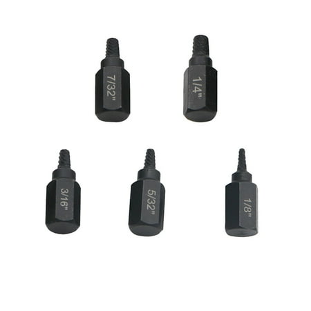 

GLFILL 5Pcs Screw Nut Extractor Multi-Spline Hexagon Socket Bolt Removal Tool