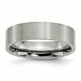 thumbnail image 1 of Bague Plate en Titane 6mm Brossée Taille 11, 1 of 6